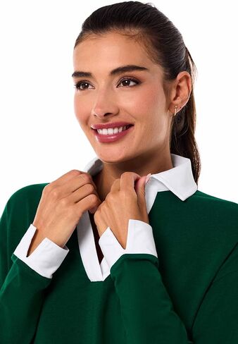 Long Sleeve Collared Polo Shirt - UPF 50+ Sun Protection - Fontainebleau 2.0 in Eden Green in Saudi Arabia