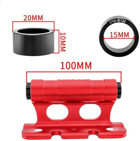 Bike Fork Mount Car Roof Rack Support Bike Stand Aluminum Alloy Accessories Quick Release thru Axle Carrier Bicycle Front Fork Fixed Clip, Red in Kuwait