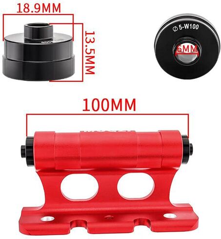 Bike Fork Mount Car Roof Rack Support Bike Stand Aluminum Alloy Accessories Quick Release thru Axle Carrier Bicycle Front Fork Fixed Clip, Red in Kuwait
