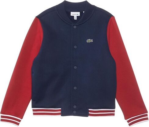 Lacoste Kids Long Sleeve Varsity Sweatshirt Bomber in Saudi Arabia