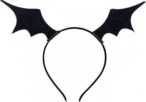 L'VOW Women Bat Wing Headband Devil Headdress Bat Wing Headpiece Halloween Fancy Cosplay Costume (Black) in Saudi Arabia