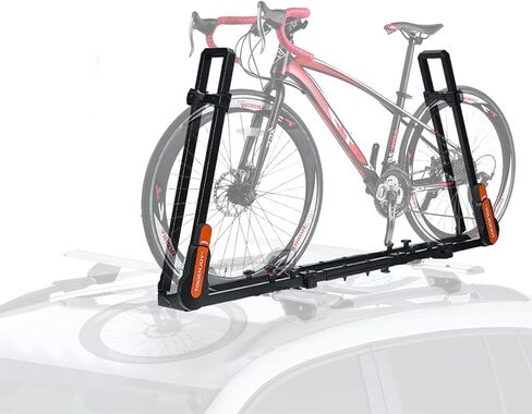 TOOENJOY Folding Hitch Bike Rack, Heavy Duty Bicycle Carrier Platform with Single Load Arm and Tier Strap, Fits 2" Hitch Receiver for SUV Pickup Truck, 2-Bike Capacity in Saudi Arabia