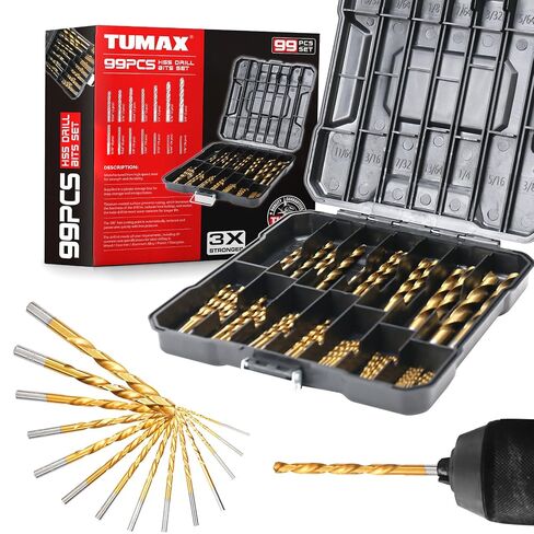 3 PCS M35 Cobalt Step Drill Bit Set with TiAlN Coating, 1/4" Hex Shank Impact Ready, 1/8" to 7/8" HSS-Co Multi-Hole Unibit with Dual-Spiral Flute for Stainless Steel, Metal, HVAC, Electrical in Saudi Arabia