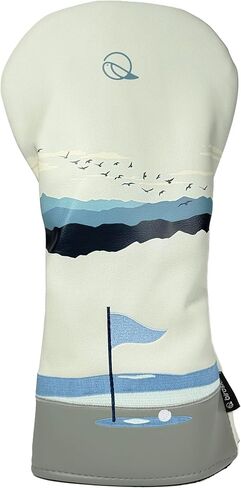 Golf Driver Headcover birdskie Premium Leather Head Cover for Your Driver. Digitally printed and embroidered design. The birdskie Mountain Course Head Cover for Your Driver. in Saudi Arabia