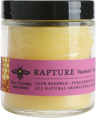 Big Dipper Wax Works Beeswax Aromatherapy Candle, Serenity, Apothecary Glass, Frankincense & Lavender Scented, 25-Hour Burn, Pure Essential Oils, 2" x 2.5" in Kuwait