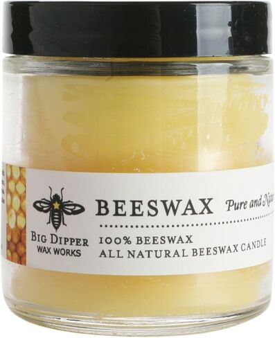 Big Dipper Wax Works Beeswax Aromatherapy Candle, Serenity, Apothecary Glass, Frankincense & Lavender Scented, 25-Hour Burn, Pure Essential Oils, 2" x 2.5" in Kuwait