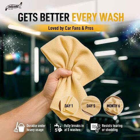 SM Arnold Water Sprite PVA Drying Cloth 7 Sq. Ft. – Fast Drying Chamois for Car Detailing | Cleans and Dries Finished Surfaces | Safe for Cars, Trucks, Motorcycles, RVs, Home, Garage, Office & More in Saudi Arabia
