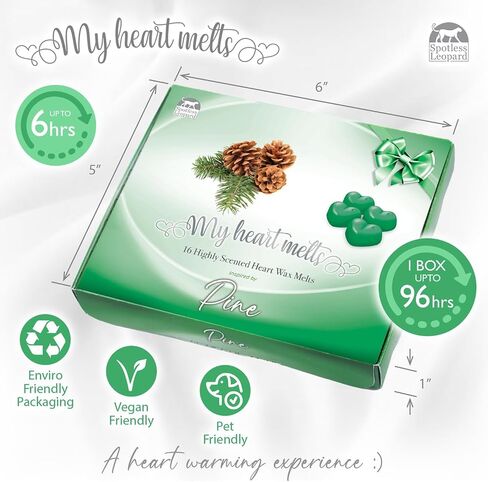 Lemon Lavender Wax Melts - 16 Heart Shaped Highly Scented Wax Melts in a Presentation Gift Box 3.2 OZ Pack, Natural Candle, Soy Wax Melt Cubes Shaped as Hearts in Saudi Arabia