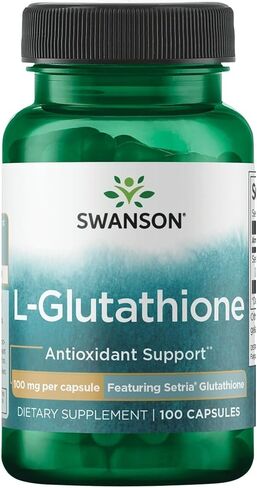 Swanson Amino Acid L-Glutathione 100 Milligrams 100 Capsules (2 Pack) in Saudi Arabia