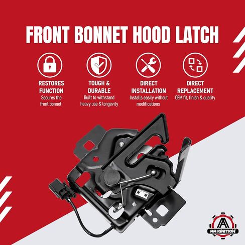 Hood Latches Set of 2 - Replaces 55176636AD, 68038118AA, 42422 - Fits 1997, 1998, 1999, 2000, 2001, 2002, 2003, 2004, 2005, 2006 Jeep Wrangler TJ - Hold-Down Hook Latch Pair - Year Models 1997-2006 in Saudi Arabia