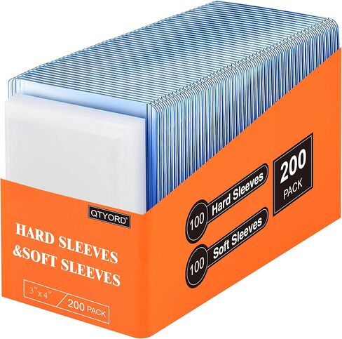 400 Card Sleeves Hard Plastic, 3"X4" Clear Baseball Card Protector in Saudi Arabia