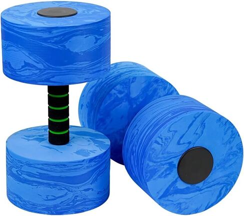 Aquatic Exercise Dumbbell Set of 2 for Water Aerobics, High-Density EVA-Foam Water Weights, Pool Fitness Equipment for Unisex Adults (Triangle)… in Saudi Arabia
