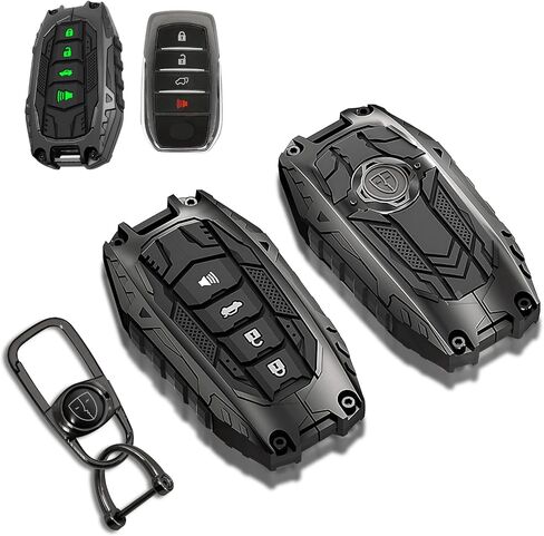 Heavy Zinc Alloy Key fob Cover Keychain for 2022 2023 2024 2025 Chevy Silverado 1500 GMC Sierra 1500, Metal Key Case for 2024 2025 Silverado Sierra 2500HD 3500HD Accessories Key Protector 5 Buttons in Saudi Arabia