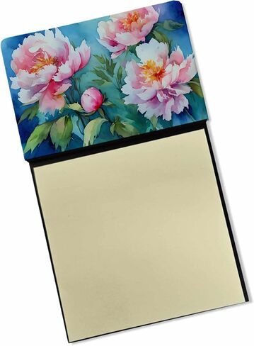 Caroline's Treasures Sunflowers in Watercolor Sticky Note Holder Refillable Dispenser Self-Sticky Note Pads, Memo Pads Blank Desk Accessories in Saudi Arabia