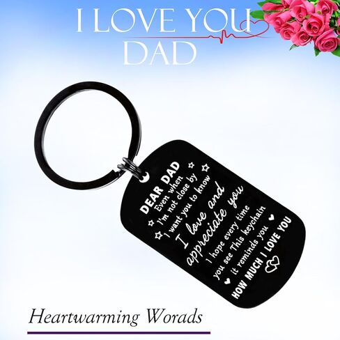 Father's Day Gifts for Dad from Daughter, Drive Safe Keychain Gifts Ideal for Dad Birthday Christmas Valentine's Day in Saudi Arabia