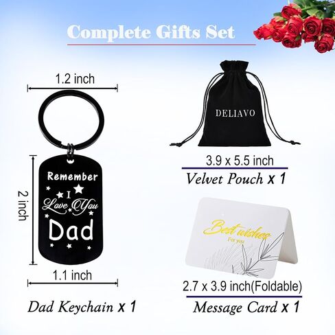 Father's Day Gifts for Dad from Daughter, Drive Safe Keychain Gifts Ideal for Dad Birthday Christmas Valentine's Day in Saudi Arabia