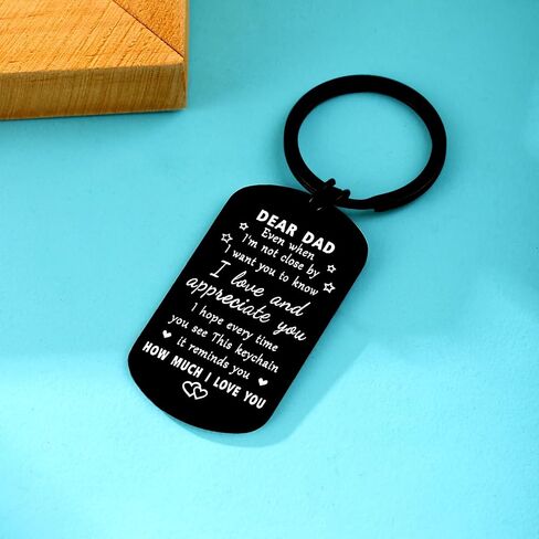 Father's Day Gifts for Dad from Daughter, Drive Safe Keychain Gifts Ideal for Dad Birthday Christmas Valentine's Day in Saudi Arabia