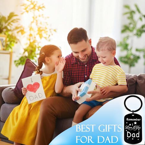 Father's Day Gifts for Dad from Daughter, Drive Safe Keychain Gifts Ideal for Dad Birthday Christmas Valentine's Day in Saudi Arabia