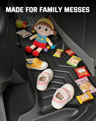 Car Floor Mat for Chevy Express: TPE Black Rubber Front Liner - Van Accessories Fit for Chevrolet Express for GMC Savana 1500 2500 3500 2015 2016 2017 2018 2019 2020 2021 2022 2023 in Saudi Arabia