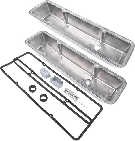 Aluminum Tall Valve Covers Replacement for Chevy SBC Small Block 283 302 305 327 350 400 1958-1986 Black in Saudi Arabia