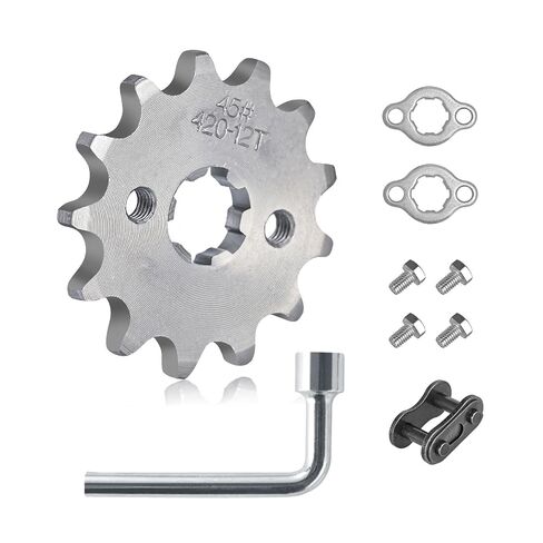420 14T Motorcycle Front Engine Sprocket 17mm Compatible with 50cc 70cc 90cc 110cc 125cc 140cc 160cc TaoTao Loncin Roketa Dirt Bike,Mini Bike,ATVs,Go Kart Sprocket in Saudi Arabia