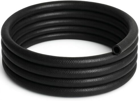 5/16" ID Fuel Line Hose SAE 30R6 Braided with 10 Clamps Rubber Tubing 10 Feet 300PSI for Automotives Boat Generators fuel hose (8mm ID) (ID 5/16) in Saudi Arabia