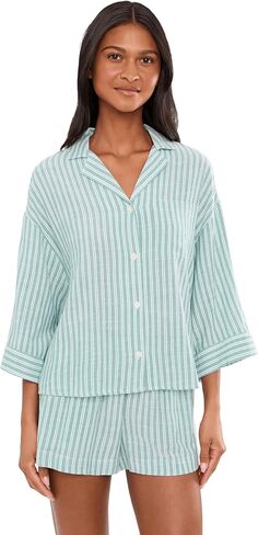 Eberjey Women's Nautico Relaxed Short Pj Set in Saudi Arabia