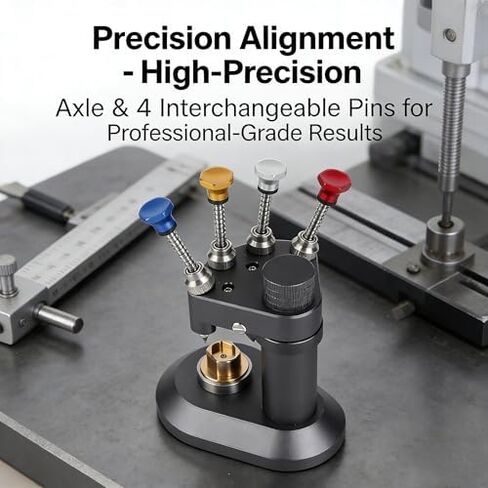 ZJchao 4 Pin Automatic Watch Hands Presser, High Accuracy Aluminum Alloy Watch Hands Setting Tool for Watchmaker with Metal Nozzle (aluminum alloy) in Saudi Arabia