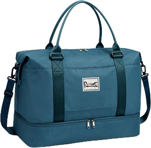 Large Travel Duffle Bag Weekender Bags for Women with Shoes Compartment, Travel Duffel Tote Carry on Overnight Bag for Travel Business Trips, Sport Yoga Gym Bag with Wet Pocket (Dark Purple) in Saudi Arabia