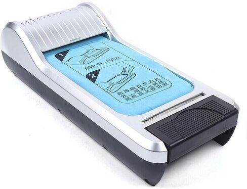 Automatic Shoe Cover Dispenser Machine | Grey Hands-Free Shoe Film Applicator (Fits Up to Men's Size 12) | Space-Saving ABS Design | 400 Uses/Roll | Multi-Scenario Use for Home, Hospital in Saudi Arabia