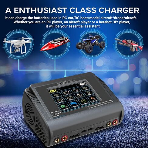 LiPo Battery Charger RC Car, RC Fast Balance Battery Charger 150W 10A Battery Charger Discharger for 1-6S LiPo LiHV Life Li-ion 1-15S NiCD NiMH 2-20V Pb Smart Batteries in Kuwait