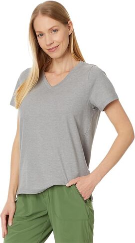Smartwool Women's Perfect V-Neck Short Sleeve Tee in Saudi Arabia