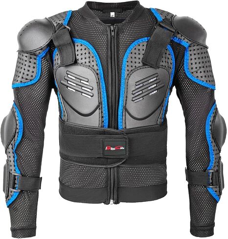 Kids Motorcycle Jacket-Dirt Bike Gear for MTB ATV,Motocross Armor Jacket,Chest Back Eblow Protection for SkateBoard Skating in Saudi Arabia