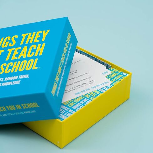 Hygge Games Things They Don't Teach You in School Party Trivia Game Blue, 1 EA in Saudi Arabia