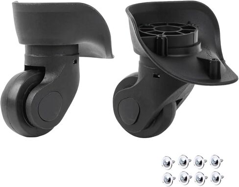 Luggage Suitcase Wheel,1 Pair Universal PVC Luggage Suitcase Swivel Wheels, Suitcase Replacement Wheels for Trolley Suitcase,(W041-2 S) in Saudi Arabia