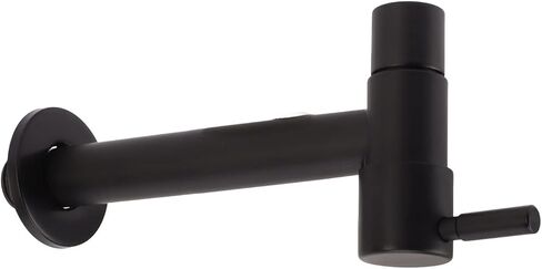 1pcs Garden Bathroom Faucet Single Cold Water Tap 304 Stainless Steel Black Wall Mounted (for Mop Pool) in Saudi Arabia