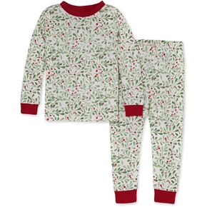 Burt's Bees Baby Baby Girls' Pajamas, Tee and Pant 2-Piece Pj Set, 100% Organic Cotton, Mountain Floral in Kuwait