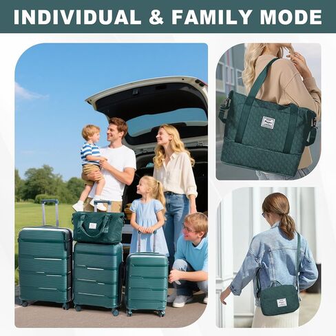 Luggage Sets 3 Piece, Vacuum Suitcase for Travel Hardside Carry on Luggage Set with Spinner Wheels, TSA Lock Hradshell Luggages with Travel Bag (28/24/20/13 Inch, 6 Piece Sets) in Saudi Arabia