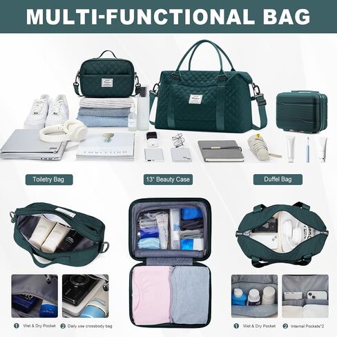Luggage Sets 3 Piece, Vacuum Suitcase for Travel Hardside Carry on Luggage Set with Spinner Wheels, TSA Lock Hradshell Luggages with Travel Bag (28/24/20/13 Inch, 6 Piece Sets) in Saudi Arabia