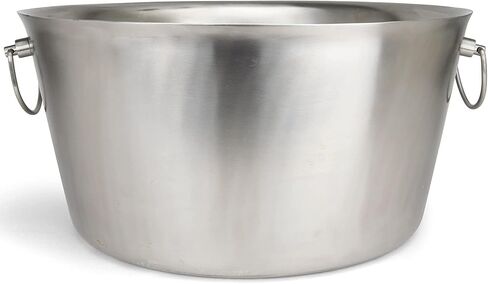 Stainless Steel Insulated Beverage Tub - Real Deal Steel, Large 6 Gallon Round Double Walled Party Tub, Drink Bucket for Parties, Ice Cooler for Wine Beer in Saudi Arabia