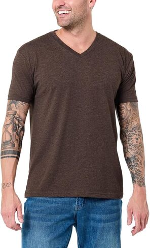 INTO THE AM Premium V Neck T Shirts for Men - Modern Fitted Tees S - 2XL Vneck Undershirts in Saudi Arabia