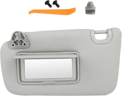 Pair of Left and Right Sun Visor with Holders for Nissan Sentra 2013 2014 2015 2016 2017 2018 2019, Windshield Sunshade Replacement Without Light Sunroof in Kuwait