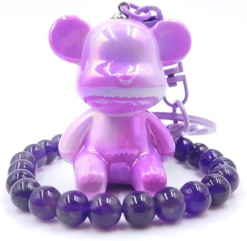 Purple Style Bracelet & Teddy Bear with Keychain in Saudi Arabia