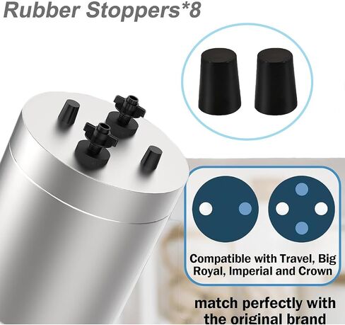 Silicone filter cartridge plugs are compatible with Berkey® water filters - leak-proof replacement plugs, compatible with all Berkey® models, easy to install - 8-piece set of sealing plugs in Saudi Arabia
