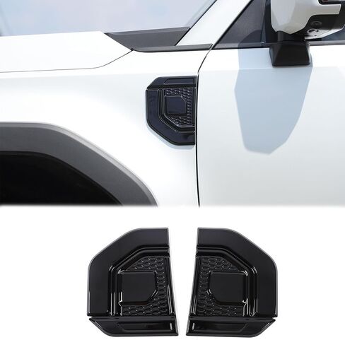 Side Fender Air Vent Sticker Decorative Trim Compatible with Toyota Land Cruiser 250 Prado J250 LC250 2024 2025,ABS Side Wing Cover Decorative Sticker Interior Accessories (Matte Black) in Saudi Arabia