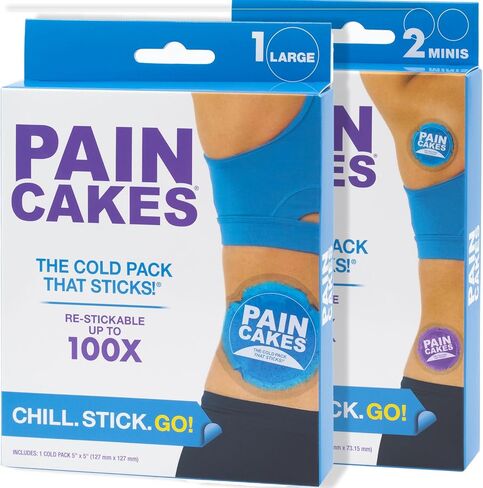 Reusable Wrap Cold Pack - Stickable Ice Pack for Targeted Cold Therapy - Perfect for Injuries, and Large Areas - Latex-Free Cold Compress, 100x Re-Stickable Blue Pack in Saudi Arabia