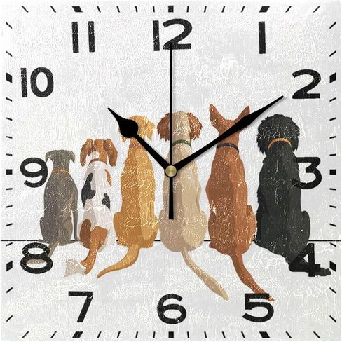 Naanle Chic 3D White Marble Stone Print Square Wall Clock, 8 Inch Battery Operated Quartz Analog Quiet Desk Clock for Home,Office,School in Saudi Arabia