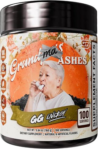 Gamer Supps, GG Energy Grandma's Ashes (100 Servings) - Keto Friendly Gaming Energy and Nootropic Blend, Sugar Free + Organic Caffeine + Vitamins, Powder Drink in Saudi Arabia