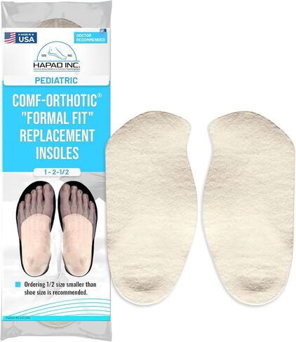 HAPAD Comf-Orthotic Formal Fit 3/4 Length Insole for Women - Comfortable Work Shoe Insoles, Formal Dress Shoe Inserts & Insoles with Arch, Heel & Forefoot Support for Extended Walking, Standing in Kuwait