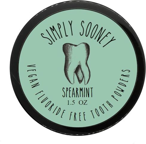 Remineralizing Vegan Mineral Tooth Powder I Spearmint Formula I Natural Whitening I Stronger Teeth 1.5oz (1.5oz jar) in Saudi Arabia